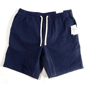 NWT Lands' End Mens Comfort First Knockabout Deck 7 Inch Shorts Radiant Navy S